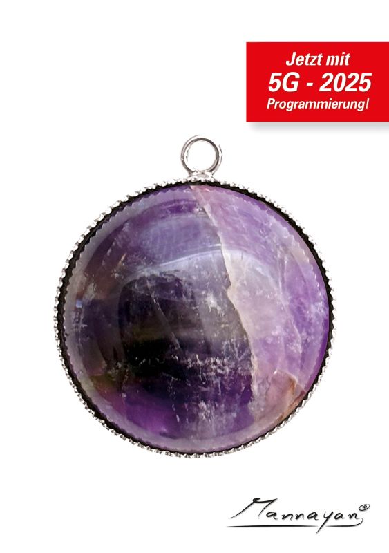 Silber E-Blocker Amulett, 12 Halbeldelsteine "Modell: Unlimited" (inkl. Life-Time-Upgrade)