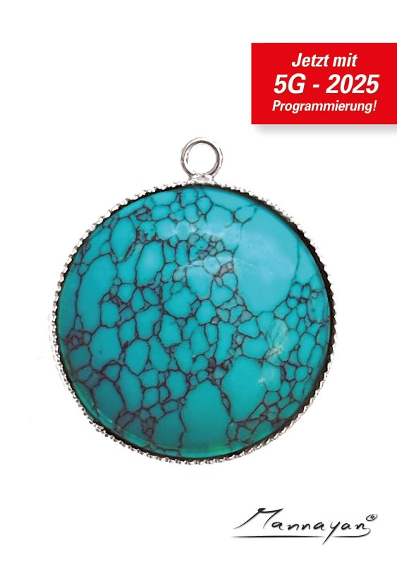 Silber E-Blocker Amulett, 12 Halbeldelsteine "Modell: Unlimited" (inkl. Life-Time-Upgrade)