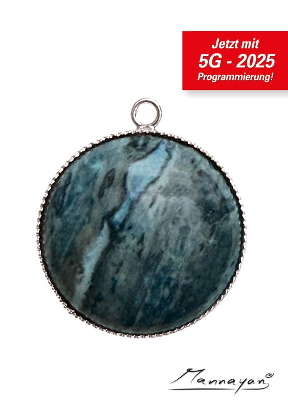 Silber E-Blocker Amulett, 12 Halbeldelsteine "Modell: Unlimited" (inkl. Life-Time-Upgrade)