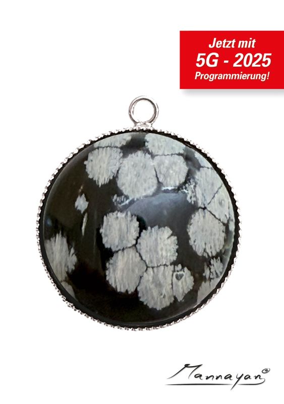 Silber E-Blocker Amulett, 12 Halbeldelsteine "Modell: Unlimited" (inkl. Life-Time-Upgrade)