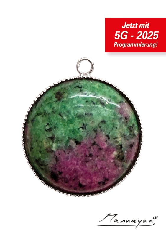 Silber E-Blocker Amulett, 12 Halbeldelsteine "Modell: Unlimited" (inkl. Life-Time-Upgrade)