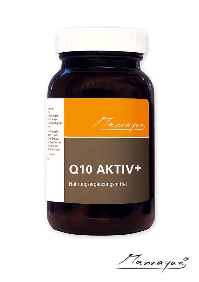 Mannayan Q10 Aktiv+ – 60 Kapseln mit Ubiquinol & Bio-Kokosöl, hochwertige Nahrungsergänzung von Mannayan