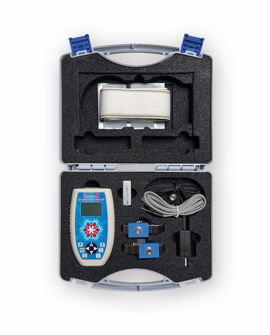 Diamond Shield Crystal Zapper im Kunststoffkoffer – kompletter Lieferumfang mit Zubehör bei gesund24.biz lieferbar