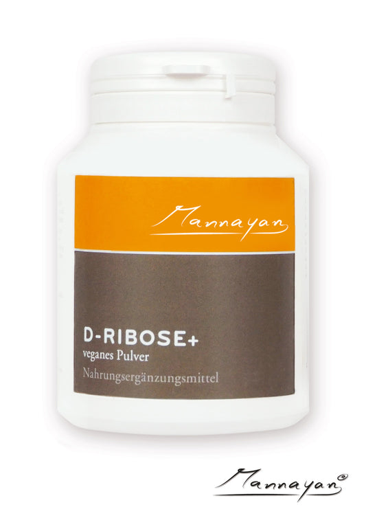 Mannayan D-RIBOSE+ Nahrungsergänzungsmittel – reines D-Ribose Pulver aus Mais, vegan und ohne Zusatzstoffe, 100 g Pulver in Mannayan-Verpackung-Premium Produkt
