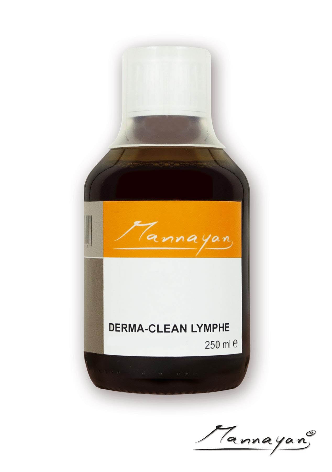 Mannayan Derma-Clean Lymphe 250 ml – Flüssiges Nahrungsergänzungsmittel mit Tannenzweig, Olivenblatt & Preiselbeere, traditionell zur Anregung der Ausscheidungsfunktion