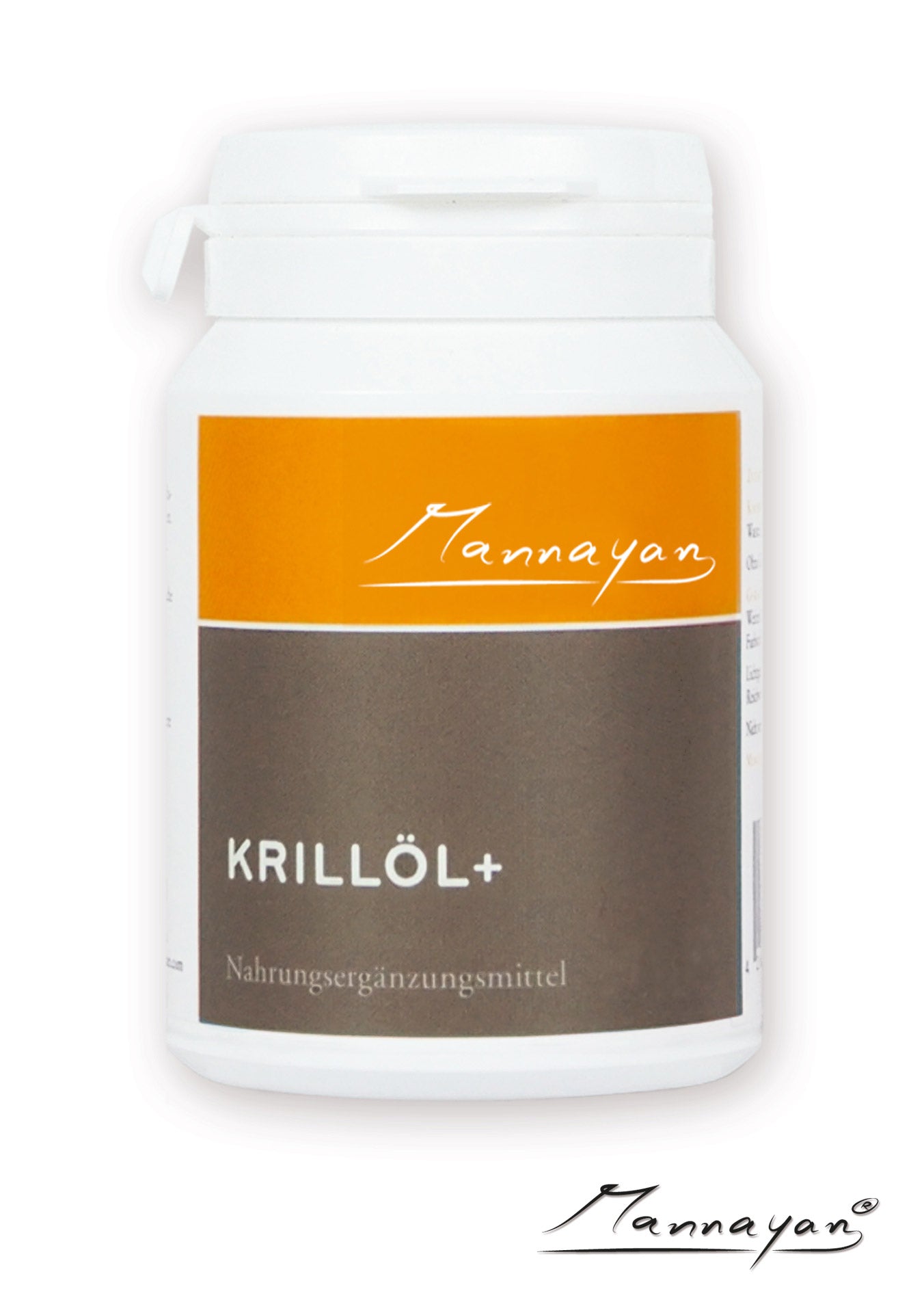 Mannayan KRILL-ÖL + 60 Kapseln – Krillöl-Supplement mit EPA & DHA für Herz, Gehirn und Sehkraft"