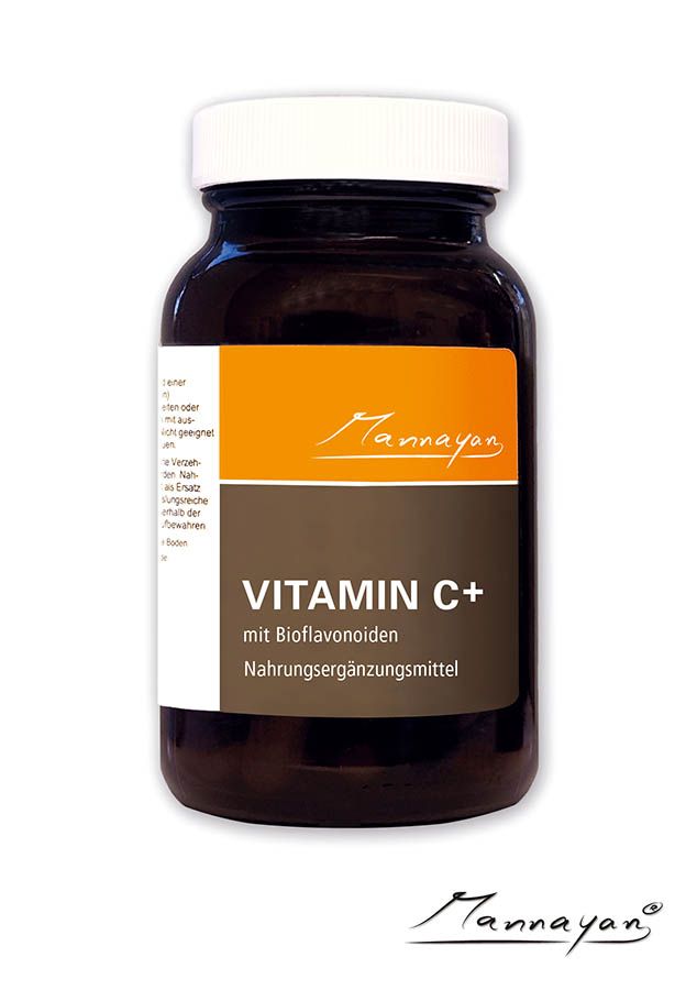 Mannayan VITAMIN C+ 120 Tabletten – natürliches Vitamin C mit Bioflavonoiden für Immunsystem & Zellschutz