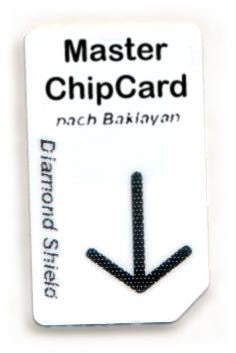 Master Chipcard (programmiert) Diamond Shield